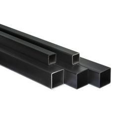 Vierkant Staal Zwart - 25x25 mm
