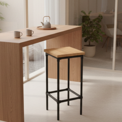 Bartafel Rome | Zwart 33.7 mm | Voet | DIY