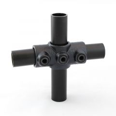 Buiskoppeling - Kruisstuk 1 vlak - 26,9mm zwart