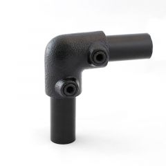 Buiskoppeling - Kniestuk 90° 42.4mm zwart