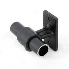 Buiskoppeling - Leuningdrager - 42,4 mm - zwart