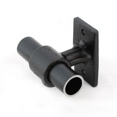 Buiskoppeling - Leuningdrager zwart - 48,3 mm