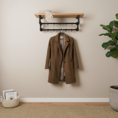 Kapstok Bradford | Zwart 33.7 mm | Wand | DIY