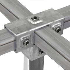 T-Stuk met Zij-Uitgang - vierkant (40mm)