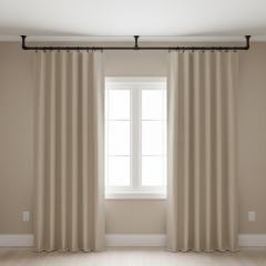 Gordijnroede Cordoba | Aluminium Zwart 26.9 mm | Plafond | DIY