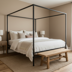 Hemelbed Davos | Vierkant Zwart 40x40 mm | Dop | DIY