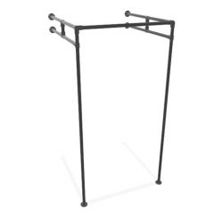 Wallmount Rig Ontario | Zwart 42.4 mm | Wand | DIY