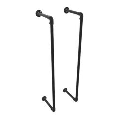 Haardhout rek Gothenborg | Zwart 26.9 mm | Wand | DIY