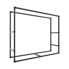 Haardhout opslag Jellina | Vierkant Zwart 25x25 mm | DIY