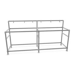 Houthaard rek Karlstad | Staal 33.7 mm | Vloer | DIY