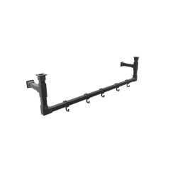 Kapstok Glasgow | Vierkant Zwart 25x25 mm | Wand | DIY