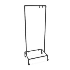 Kledingrek Brest | Zwart 26.9 mm | Wiel | DIY