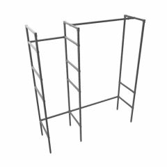 Kledingrek Nancy | Zwart 26.9 mm | Staand | DIY