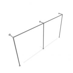 Kledingrek Toulon | Staal 33.7 mm | Vloer/Wand | DIY