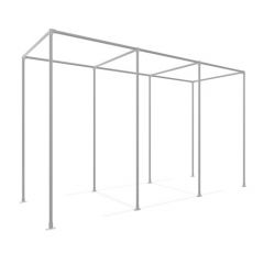 Pergola Zagreb | Staal 42.4 mm | Wand | DIY