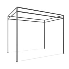 Pergola Split | Zwart Aluminium 40x40 mm | Vrijstaand | DIY