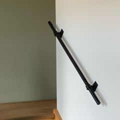 Trapleuning Rapla| Aluminium Zwart 33.7 mm | Wand | DIY