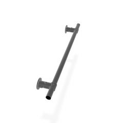 Trapleuning Turi | Aluminium Zwart 42.4 mm | Wand | DIY