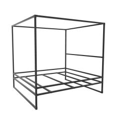 Hemelbed Interlaken | Vierkant Zwart 40x40 mm | Dop | DIY