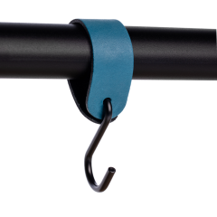 S-haak met lus | Cognac (leer)