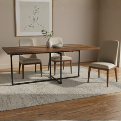 Tafel Innsbruck | Zwart 42.4 mm | Voet | DIY