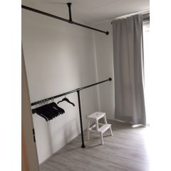 Kledingrek Rouen| Staal 26.9 mm | Vloer/Wand | DIY