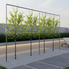 Leiboom frame Larvik | Staal 42.4 mm | Vrijstaand | DIY