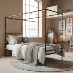 Kinder Hemelbed Lausanne | Zwart 26.9 mm | Dop | DIY