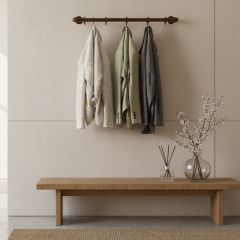 Kapstok Leeds | Vintage Brown 26.9 mm | Wand | DIY