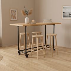 Bartafel Livorno | Zwart 42.4 mm | Wiel | DIY