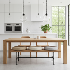 Bankje Mauren | Zwart 33.7 mm | Voet | DIY