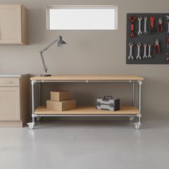 Werkbank Merida | Staal 42.4 mm | Wiel | DIY