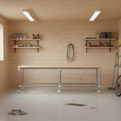 Werkbank Merida XL | Staal 33.7 mm | Wiel | DIY