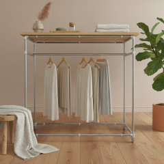 Kledingrek Metz | Staal 26.9 mm | Wiel | DIY