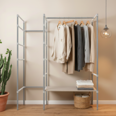 Kledingrek Nancy | Staal 26.9 mm | Staand | DIY