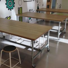 Bureau Palma | Zwart 26.9 MM | Wiel | DIY