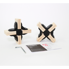 Playwood - 2 Cross Connectors - Zwart