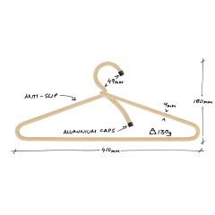 Rope Hanger | Kledinghanger | Beige