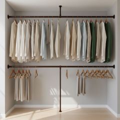 Kledingrek Rouen Plafond | Vintage Brown 26.9 mm | Plafond/Wand | DIY