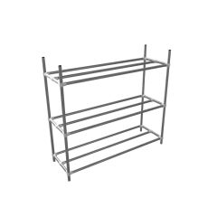 Tassenrek Single 3 laags | Staal 26.9 mm | DIY