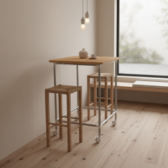 Bartafel Rome | Staal 33.7 mm | Voet | DIY