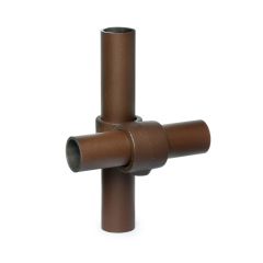 Buiskoppeling - 90 Kruisstuk - 26,9mm zwart