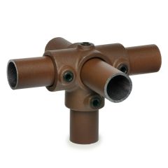 T-Stuk met Zij-Uitgang - Vintage Brown (26.9)