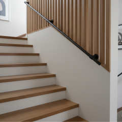 Trapleuning Valga | Aluminium Zwart 33.7 mm | Wand | DIY