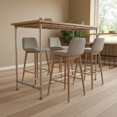 Bartafel Venice | Staal 33.7 mm | Voet | DIY