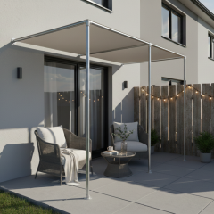 Pergola Zagreb | Staal 42.4 mm | Wand | DIY