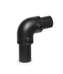 Buiskoppeling - Kniestuk 90° 42.4mm zwart
