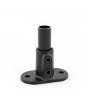 Buiskoppeling - Ovale Voetplaat - zwart 26,9mm