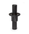 Buiskoppeling - Ronde Voetplaat Zwart - 33,7 mm