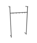 Kapstok Lincoln | Vierkant Zwart 25x25 mm | Wand | DIY